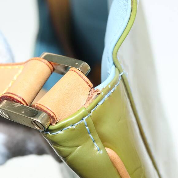 LOUIS VUITTON Monogram Vernis Thompson Street Bag Baby Blue M91009 - Picture 9 of 12